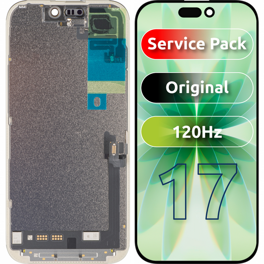 Wyświetlacz z dotykiem Apple iPhone 17, z ramką, czarny, zestaw serwisowy 661-56065