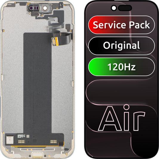 Wyświetlacz z ekranem dotykowym Apple iPhone 17 Air, z ramką, czarny, Service Pack 661-55240