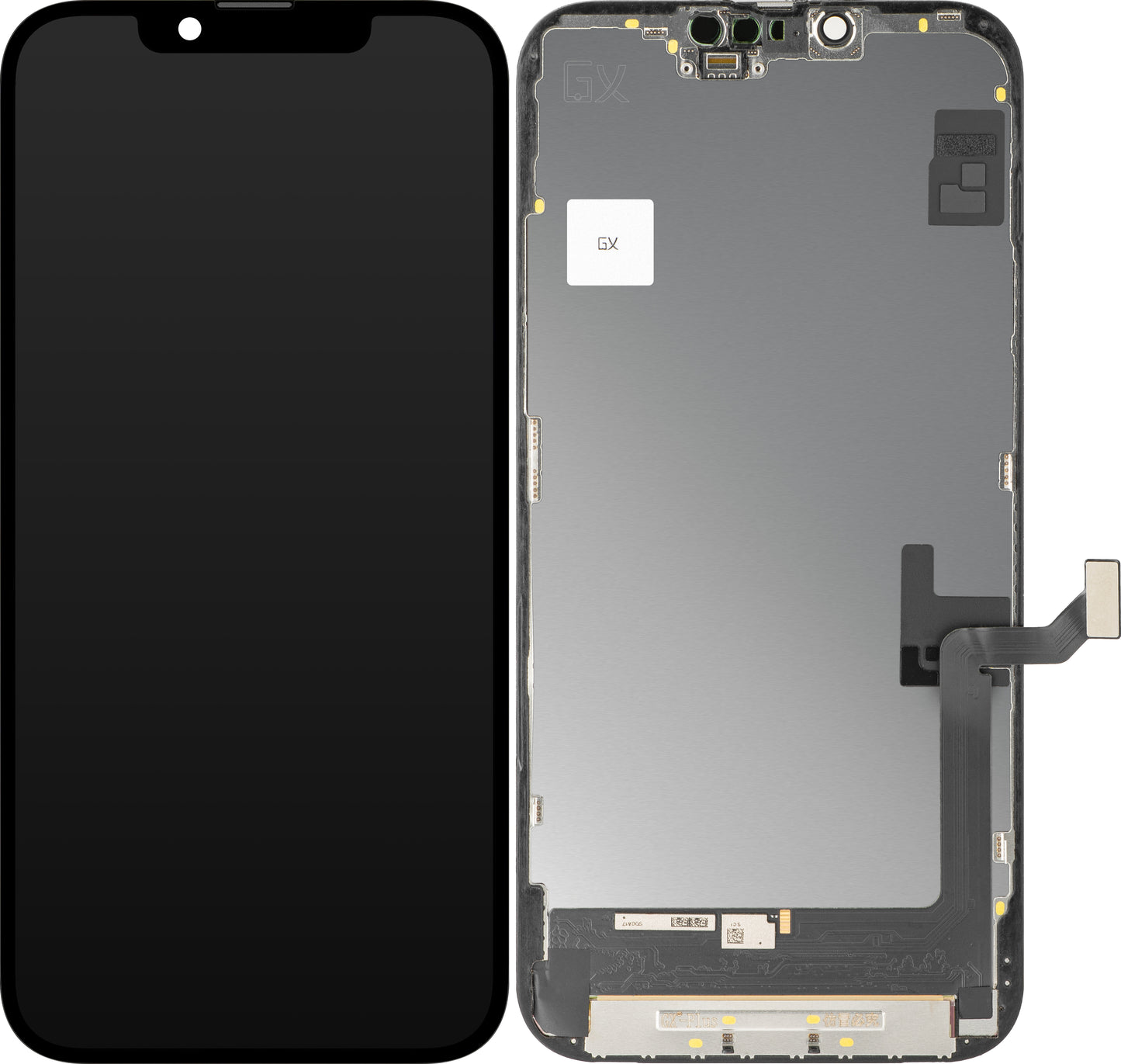 Wyświetlacz z ekranem dotykowym GX dla Apple iPhone 14 Plus, z ramką, wersja OLED IC Movable, czarny