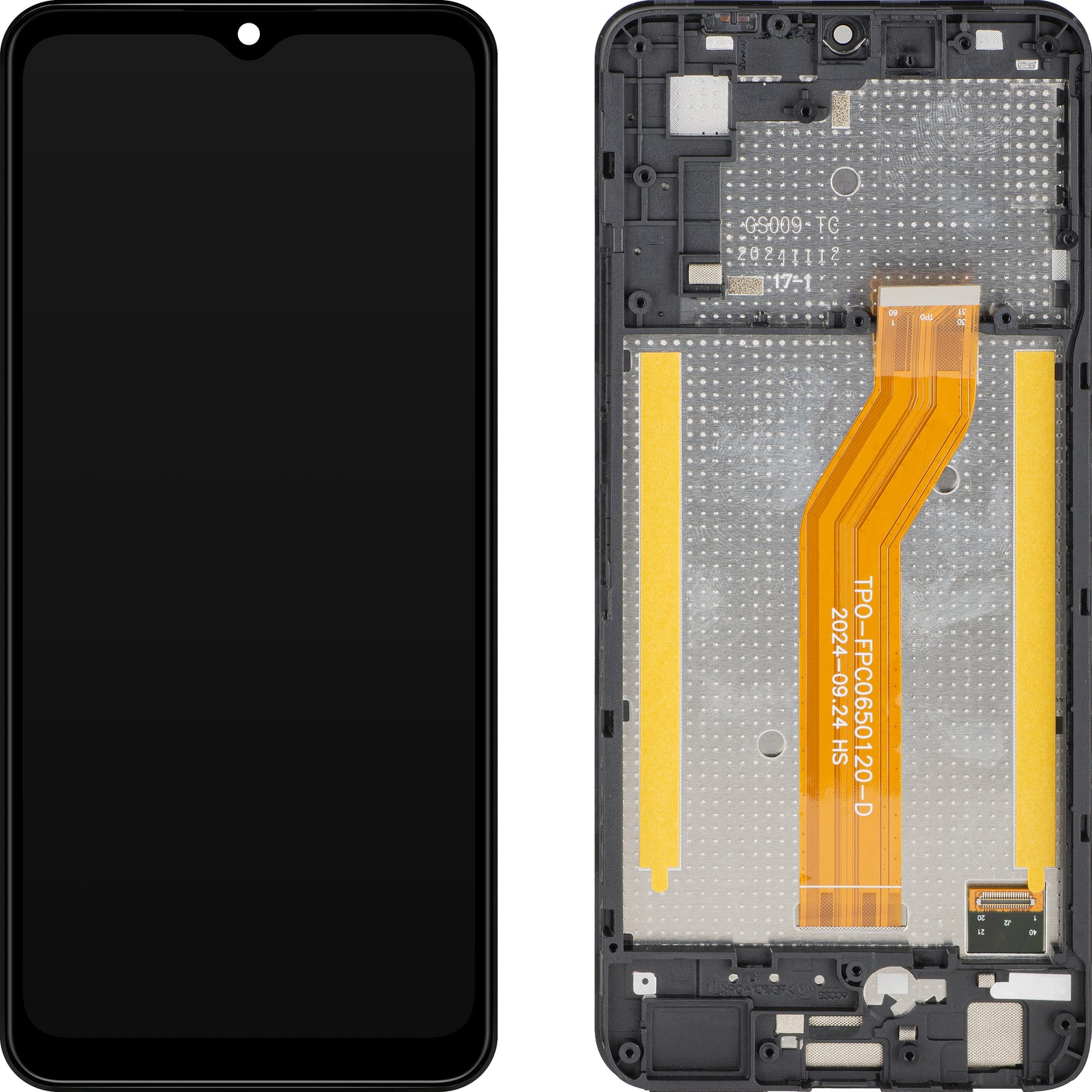 Wyświetlacz z ekranem dotykowym HMD Key, z ramką, czarny, zestaw serwisowy HGS009FQA2SK1