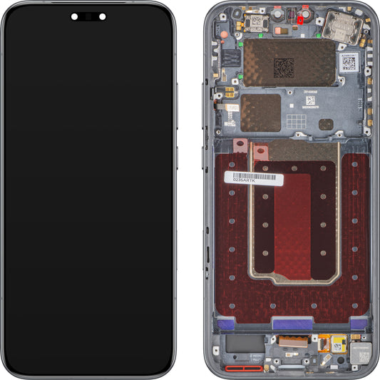 Wyświetlacz z ekranem dotykowym Honor Magic8 Pro, z ramką, czarny (Black), zestaw serwisowy 0235ARTK