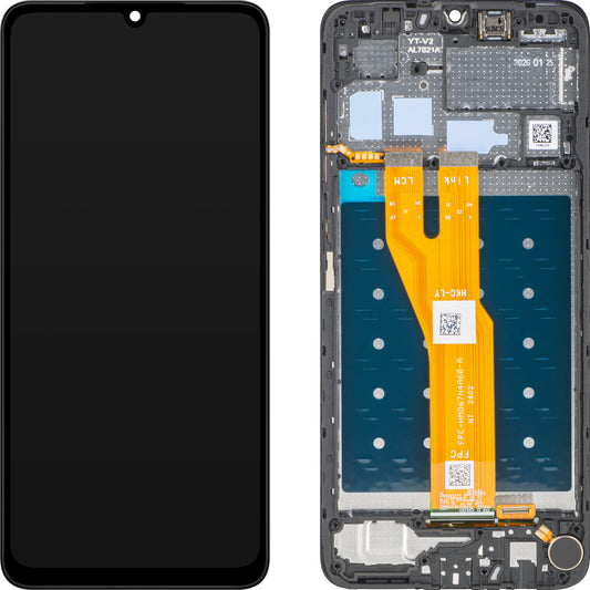 Wyświetlacz z ekranem dotykowym Honor X5c Plus, z ramką, czarny, Service Pack 9707ACHU