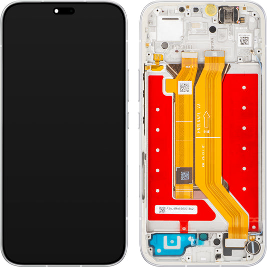 Wyświetlacz z ekranem dotykowym Honor 600e / 600 Lite, z ramką, szary (Velvet Grey), Service Pack 0235ASUM