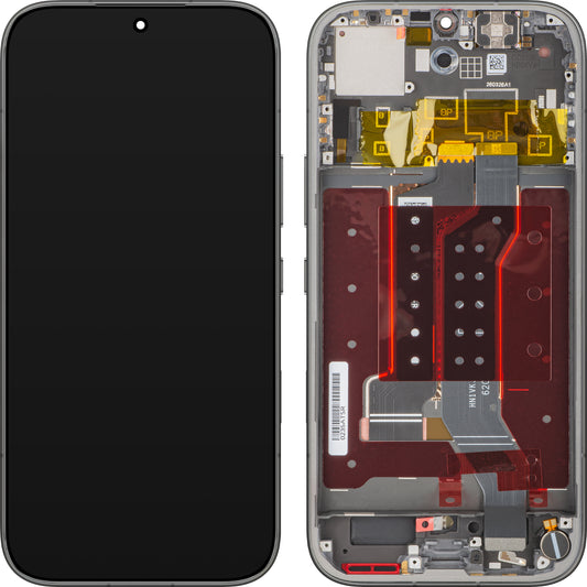 Wyświetlacz z ekranem dotykowym Honor 600, z ramką, czarny, Service Pack 0235ATSR