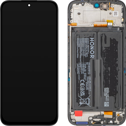 Wyświetlacz z ekranem dotykowym Honor 600 Smart, z ramką i akumulatorem, czarny (Velvet Black), Service Pack 0235AUEV