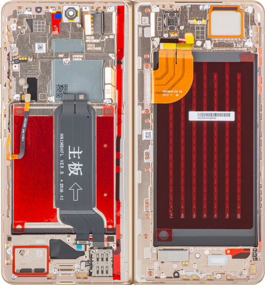 Wyświetlacz z ekranem dotykowym Honor Magic V5, z ramką, Sub Inner, Złoty (Dawn Gold), Service Pack 0235AQBW