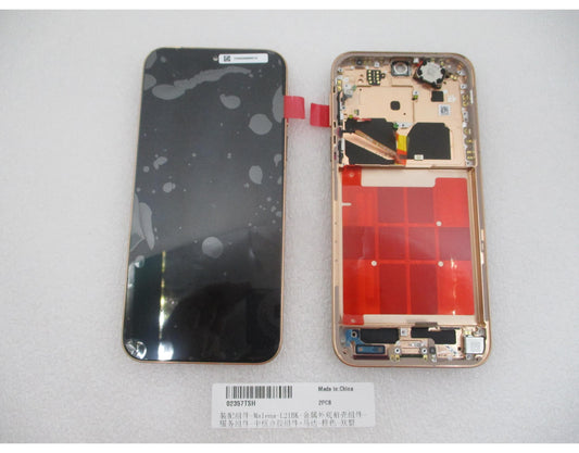 Wyświetlacz z ekranem dotykowym Huawei Pura 90s Pro, z ramką, pomarańczowy (Orange Soda), Service Pack 02357TSH