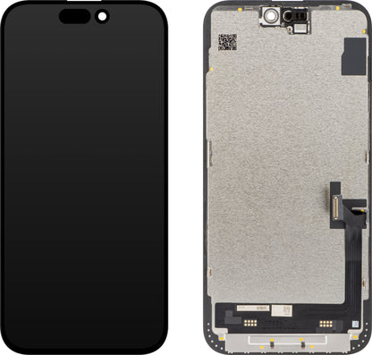 JK Touchscreen Display for Apple iPhone 15 Plus, with Frame, Movable In-Cell IC LCD Version, Black