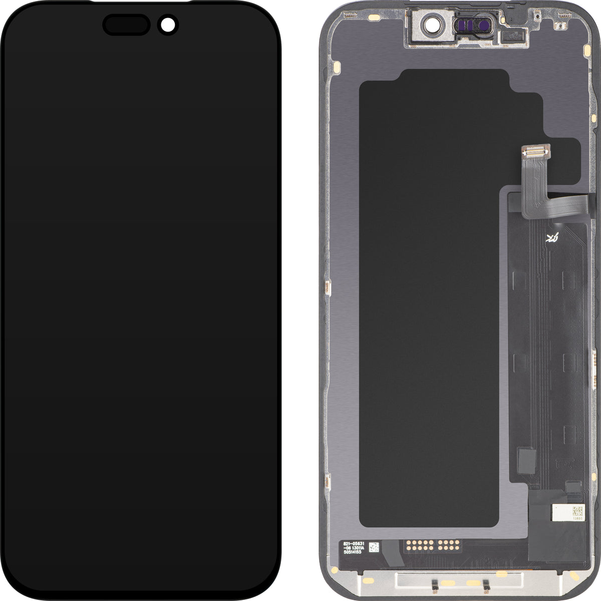 Wyświetlacz z ekranem dotykowym JK do Apple iPhone 17 Pro Max, z ramką, wersja LCD In-Cell IC Movable, czarny