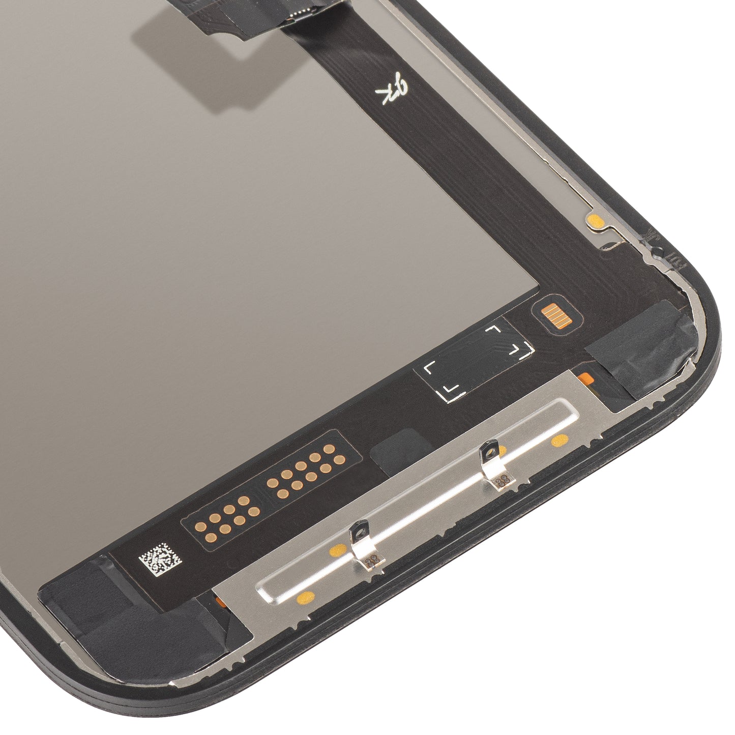 Wyświetlacz z ekranem dotykowym JK do Apple iPhone 17, z ramką, wersja LCD In-Cell IC Movable, czarny