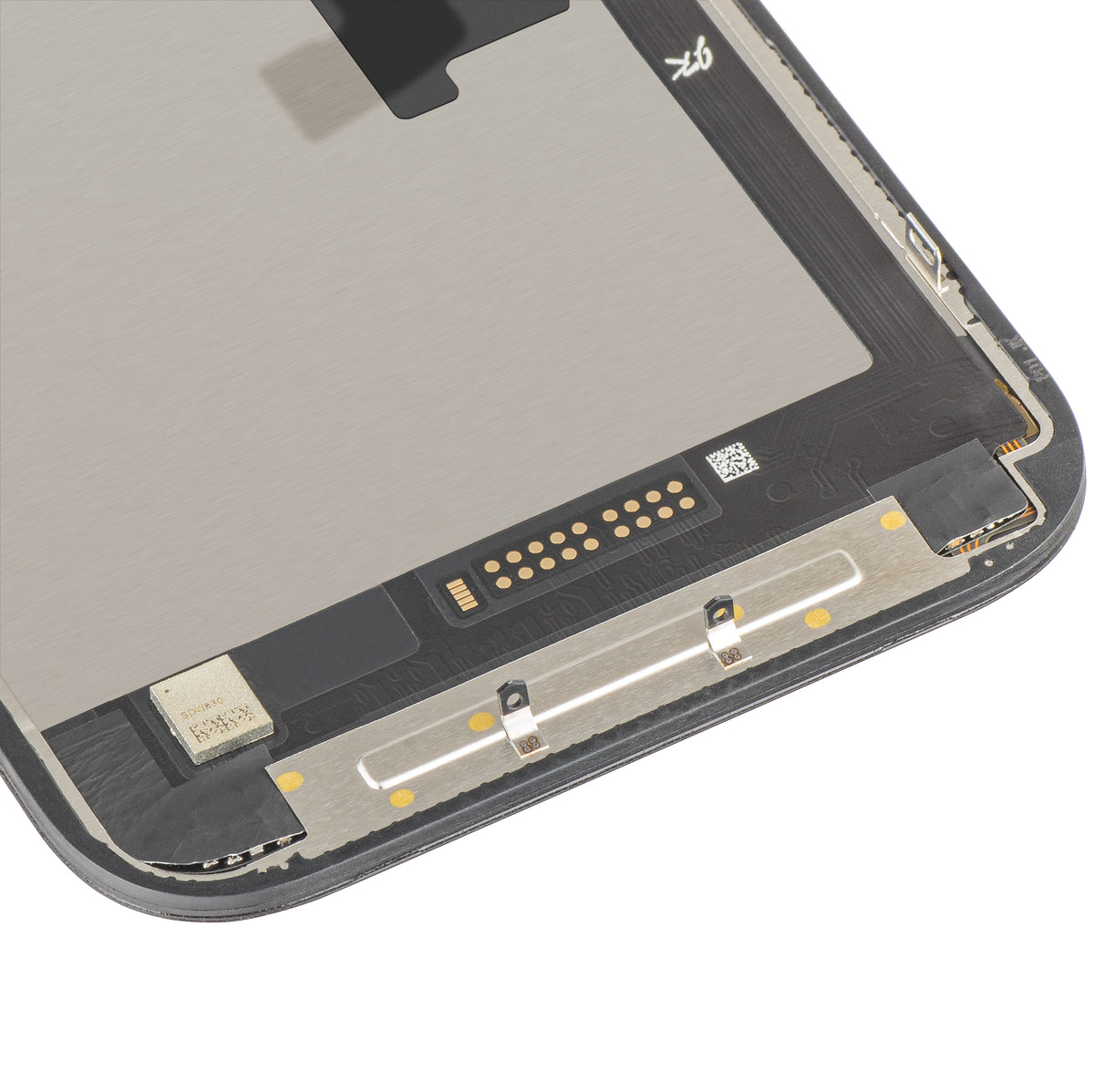 Wyświetlacz z ekranem dotykowym JK do Apple iPhone 16 Pro, z ramką, wersja LCD In-Cell IC Movable, czarny