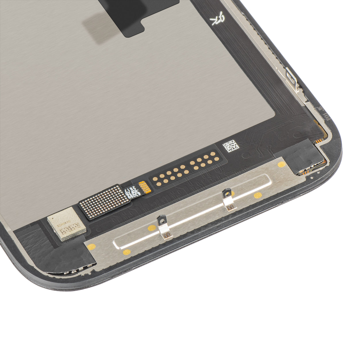 Wyświetlacz z ekranem dotykowym JK do Apple iPhone 16 Pro, z ramką, wersja LCD In-Cell IC Movable, czarny