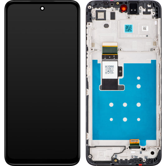 Motorola Moto G23 Wyświetlacz dotykowy z ekranem dotykowym, z ramką, czarny, Service Pack 5D68C22092