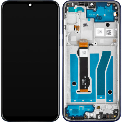 Motorola Moto G8 Plus ekran dotykowy z ramką, ciemnoniebieski, Service Pack 5D68C15528 