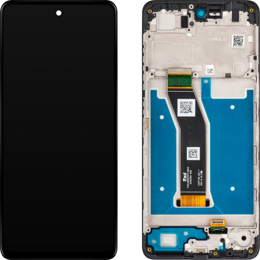 Wyświetlacz dotykowy Motorola Moto G04, z ramką, czarny, Service Pack 5D68C23890 