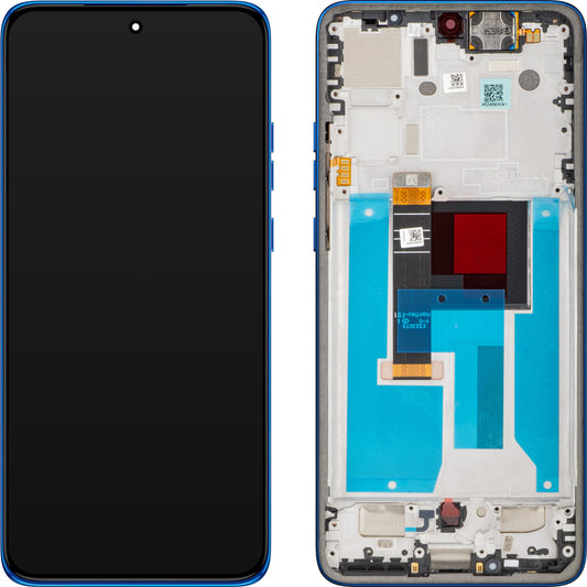 Wyświetlacz dotykowy Motorola Edge 50 Neo, z ramką, Nautical Blue, Service Pack 5D68C28686