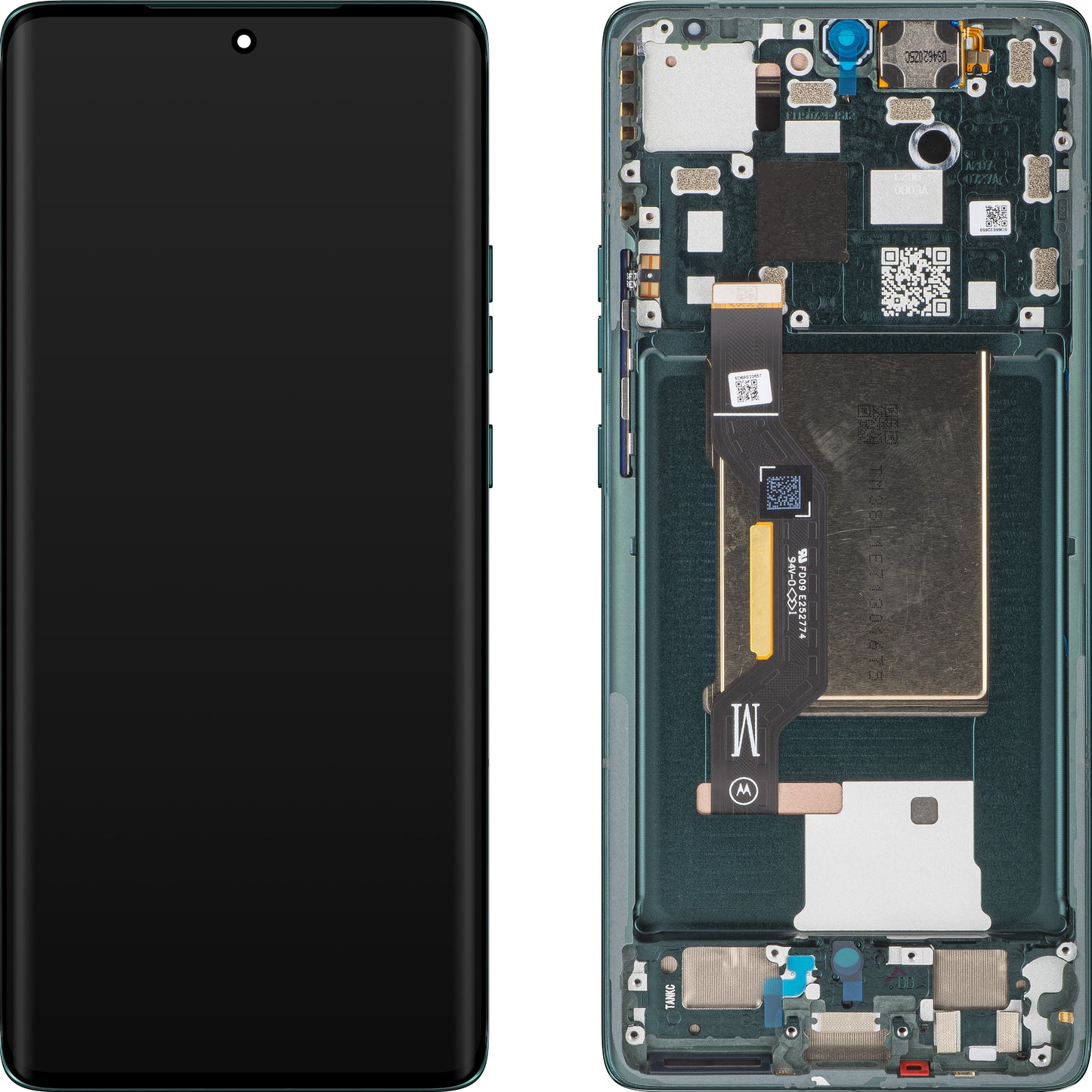 Wyświetlacz dotykowy Motorola Edge 50, z ramką, Jungle Green, Service Pack 5D68C25136 