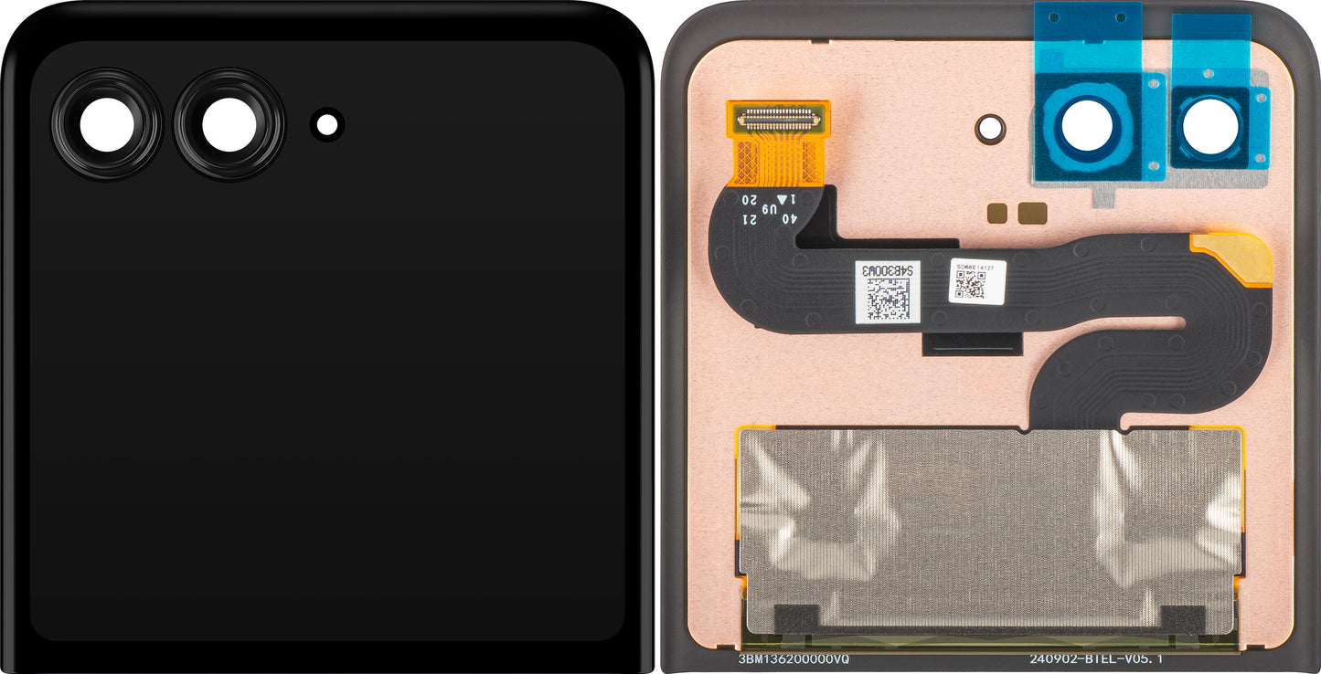 Wyświetlacz z ekranem dotykowym Motorola Razr 2024 / Razr 50, Sub Outer, Service Pack 5D68C24805