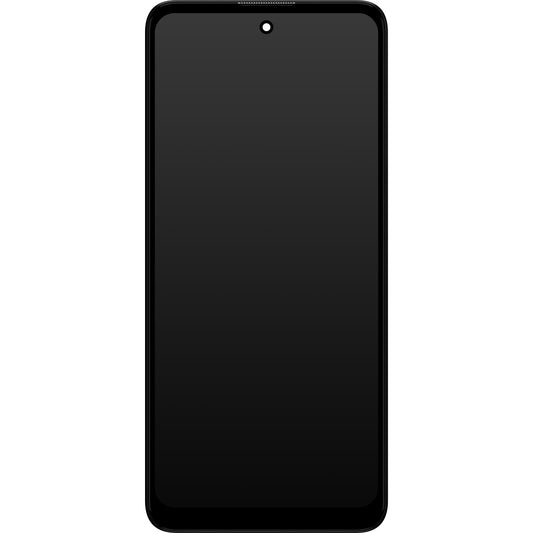 Motorola Moto E40 / E30 Wyświetlacz dotykowy z ramką, czarny, Service Pack 5D68C19697
