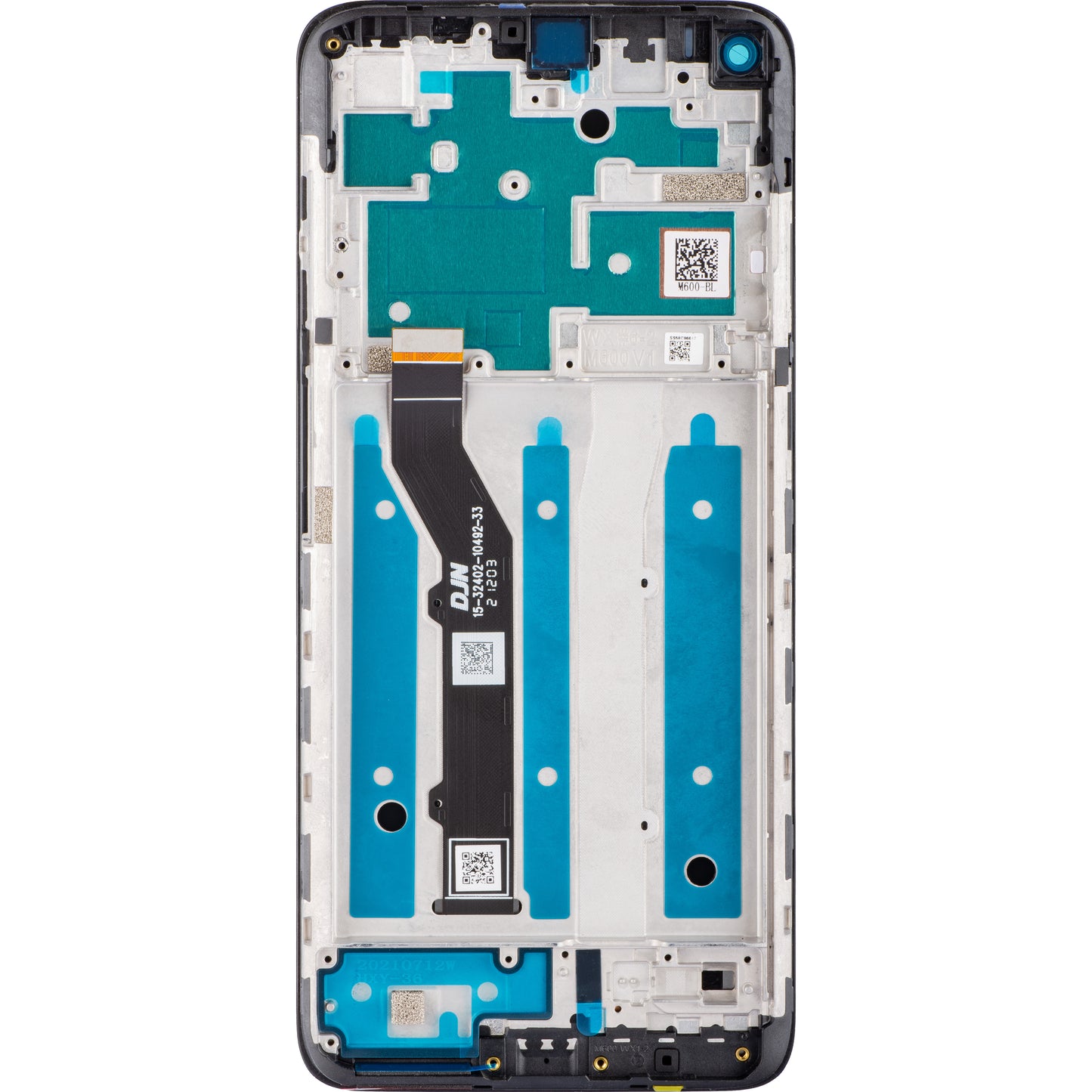 Motorola Moto G9 Plus z ekranem dotykowym, z ramką, czarny, Service Pack 5D68C17281