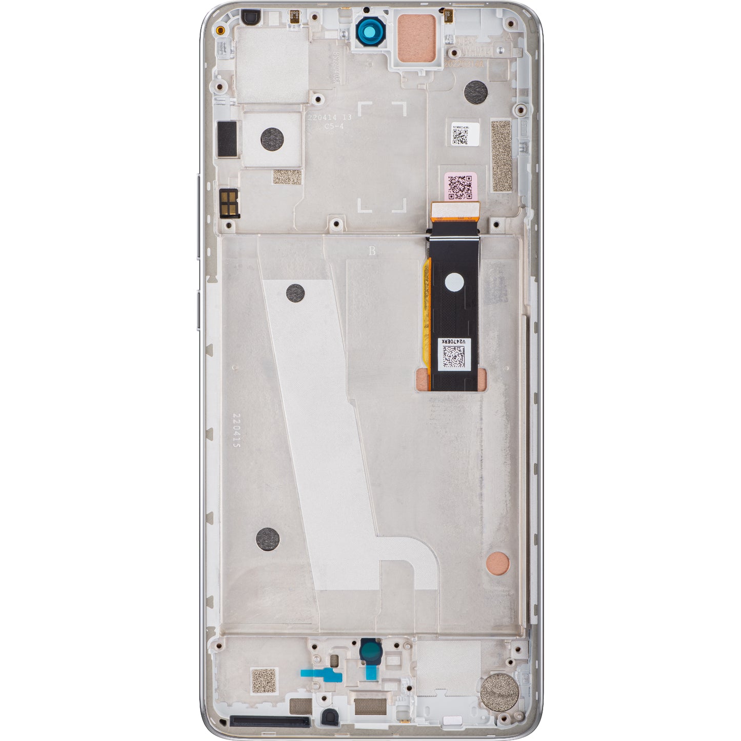 Wyświetlacz dotykowy Motorola Edge 30, z ramką, srebrny, Service Pack 5D68C20586