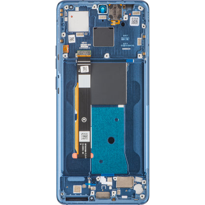 Wyświetlacz dotykowy Motorola Edge 40, z ramką, Lunar Blue, Service Pack 5D68C22671 