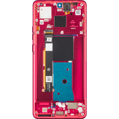 Wyświetlacz dotykowy Motorola Edge 40, z ramką, czerwony (Viva Magenta), Service Pack 5D68C22712 