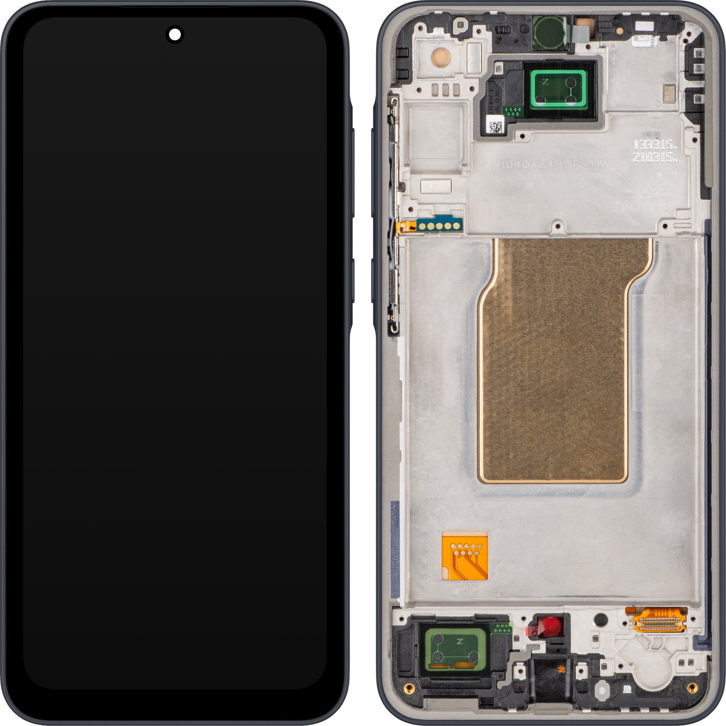 Wyświetlacz z ekranem dotykowym MP kompatybilny z Samsung Galaxy A35 5G A356, z ramką, czarny