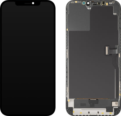 MP Touchscreen Display compatible with Apple iPhone 12 Pro Max, with Frame, OLED Diagnostic Version, Black