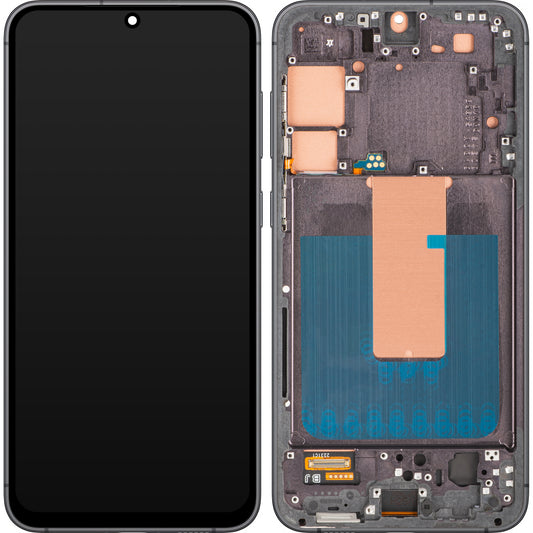 Wyświetlacz z ekranem dotykowym MP kompatybilny z Samsung Galaxy S23+ S916, z ramką, czarny