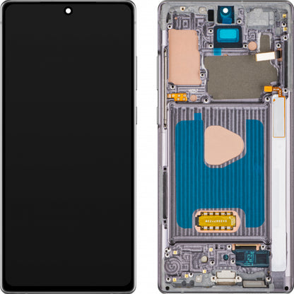 Wyświetlacz z ekranem dotykowym MP kompatybilny z Samsung Galaxy Note 20 N980, z ramką, wersja OLED, czarny