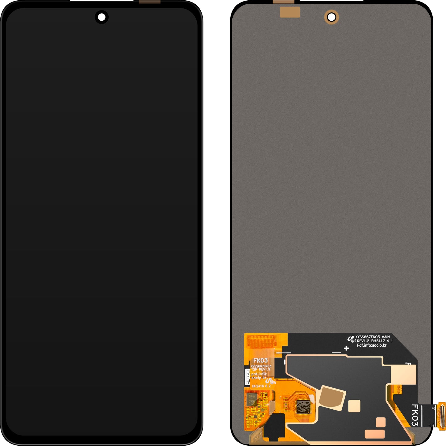 Wyświetlacz z ekranem dotykowym MP kompatybilny z Oppo F27 / K12x / K13 / Reno12 F / Reno12 F 4G / Reno13 F / Reno13 F 4G, Wersja OLED