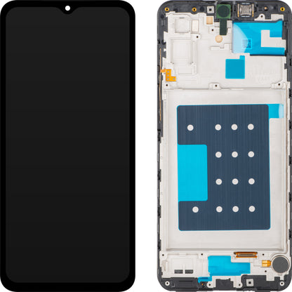 Wyświetlacz z ekranem dotykowym MP kompatybilny z Samsung Galaxy A17 5G, z ramką, czarny