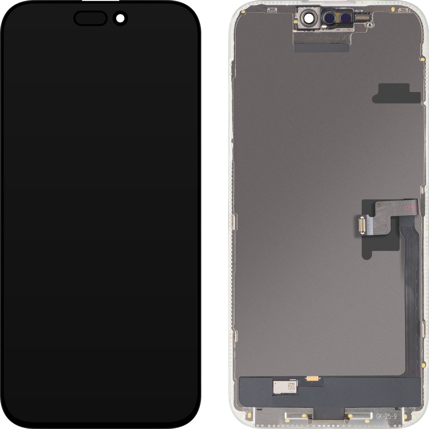 MP Touchscreen Display compatible with Apple iPhone 16 Pro Max, with Frame, OLED FHD IC Movable Version, Black, Swap