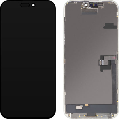 MP Touchscreen Display compatible with Apple iPhone 16 Pro Max, with Frame, OLED FHD IC Movable Version, Black, Swap