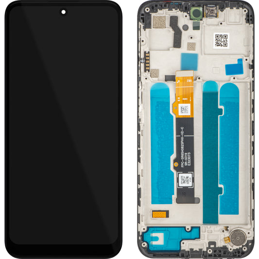Wyświetlacz z ekranem dotykowym MP kompatybilny z Motorola Moto G41, z ramką, czarny