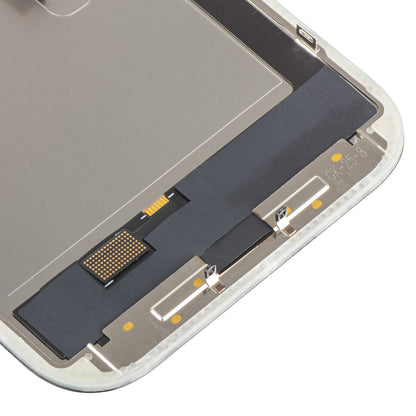 Wyświetlacz z ekranem dotykowym MP kompatybilny z Apple iPhone 16 Pro, z ramką, wersja OLED FHD IC Movable, czarny
