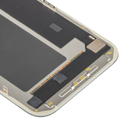 Wyświetlacz z ekranem dotykowym MP kompatybilny z Apple iPhone 17 Pro Max, z ramką, wersja OLED FHD IC Movable, czarny