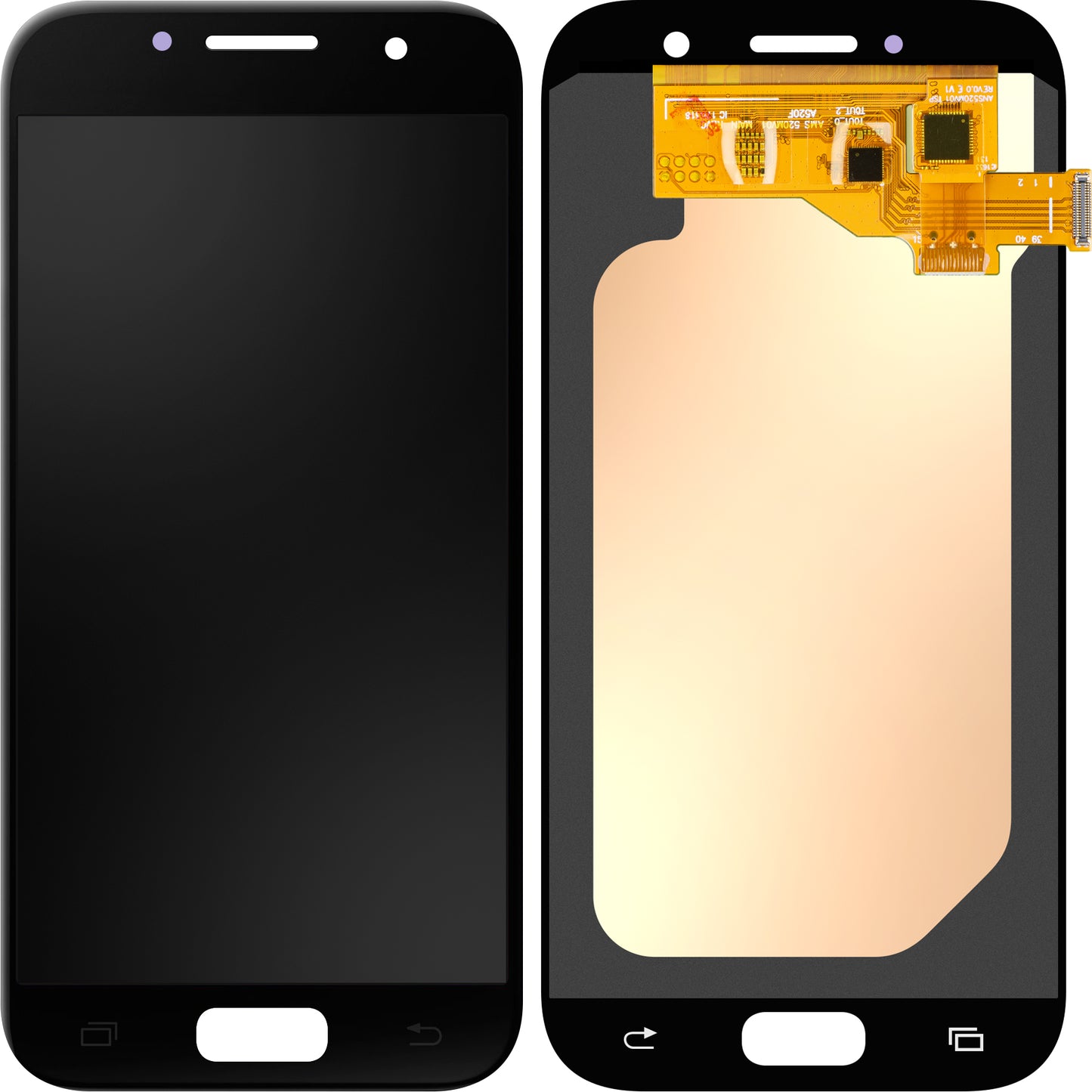 Wyświetlacz z ekranem dotykowym MP kompatybilny z Samsung Galaxy A5 (2017) A520, Wersja OLED