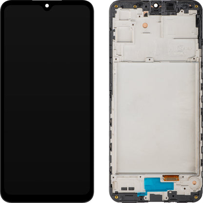 Wyświetlacz z ekranem dotykowym MP kompatybilny z Samsung Galaxy A16 5G A166, z ramką, czarny