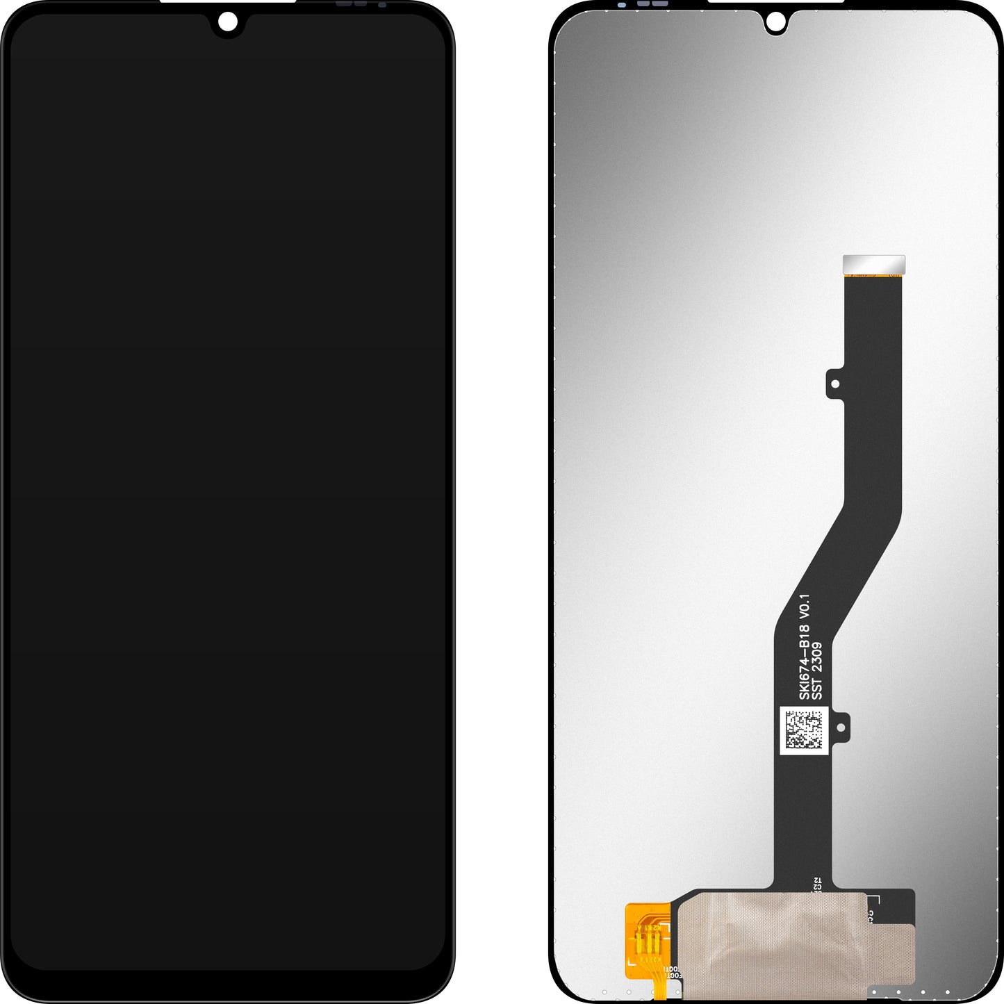 Wyświetlacz z ekranem dotykowym MP kompatybilny z ZTE Blade A72 / A72s / V40 Vita