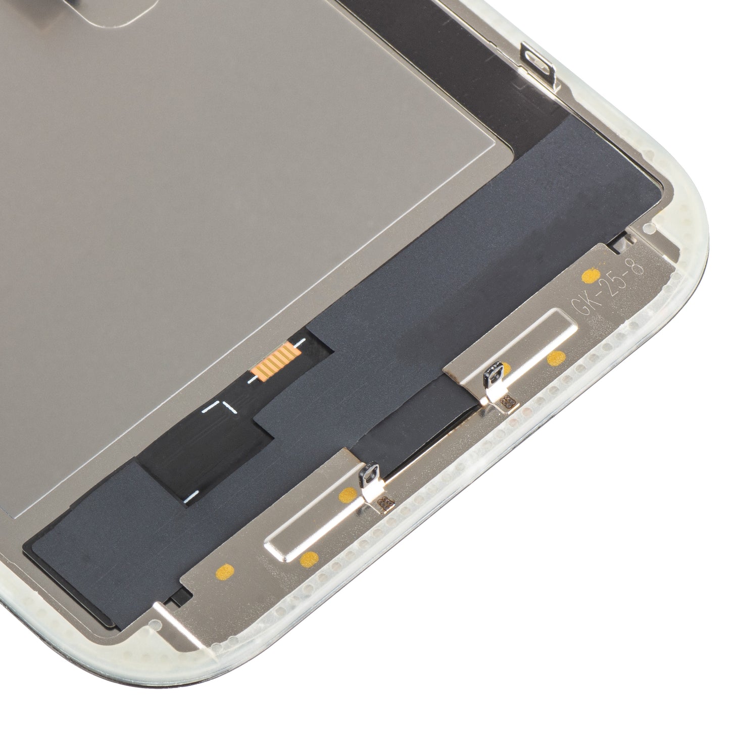 Wyświetlacz z ekranem dotykowym MP kompatybilny z Apple iPhone 16 Pro, z ramką, wersja OLED FHD IC Movable, czarny