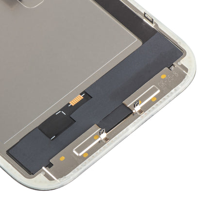 Wyświetlacz z ekranem dotykowym MP kompatybilny z Apple iPhone 16 Pro, z ramką, wersja OLED FHD IC Movable, czarny