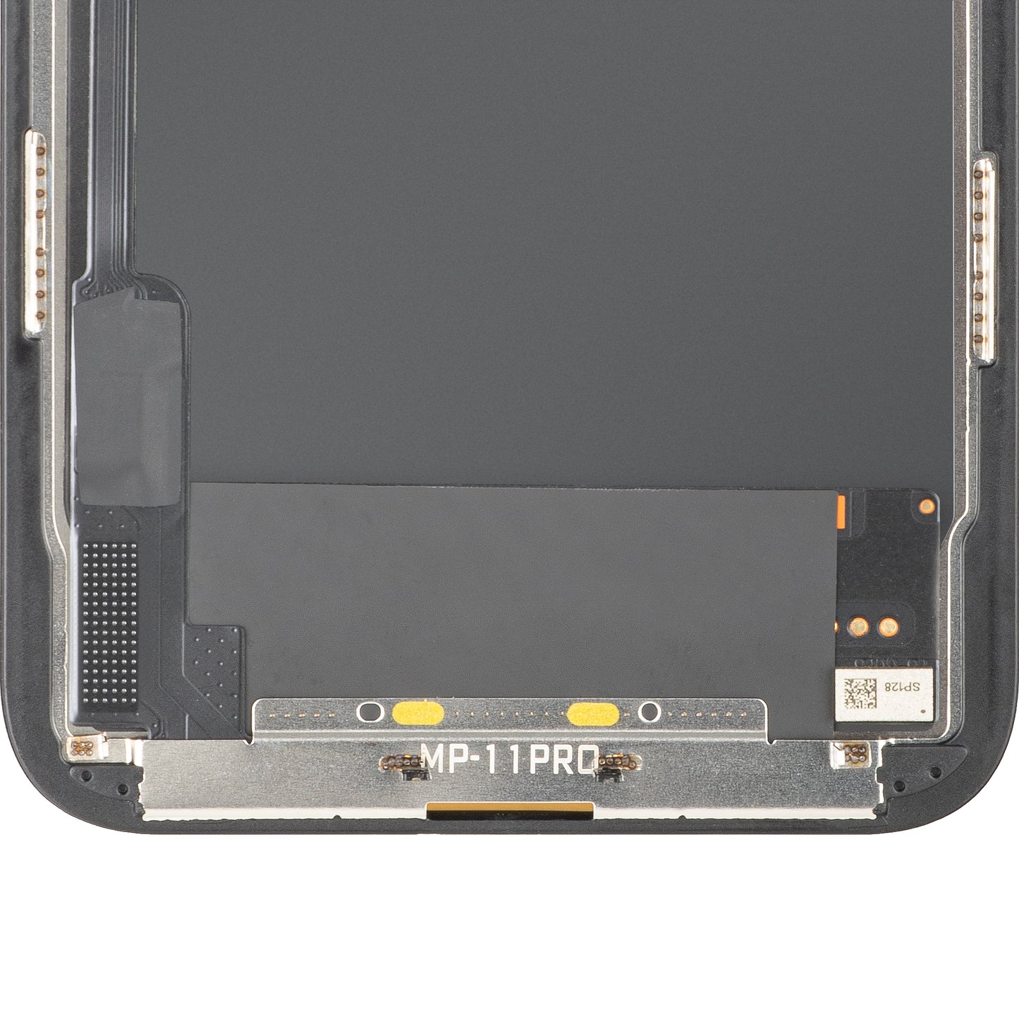 Wyświetlacz z ekranem dotykowym MP kompatybilny z Apple iPhone 11 Pro, z ramką, wersja OLED FHD IC Movable, czarny