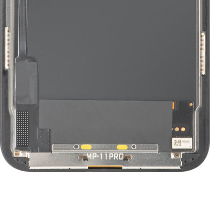 Wyświetlacz z ekranem dotykowym MP kompatybilny z Apple iPhone 11 Pro, z ramką, wersja OLED FHD IC Movable, czarny