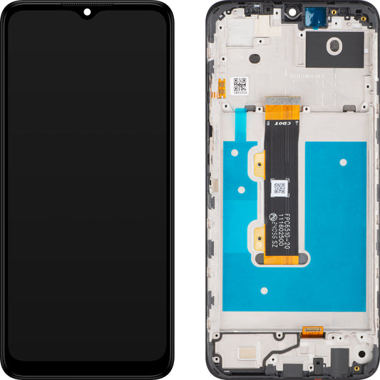 Wyświetlacz dotykowy Nokia G22 z ramką, czarny, Service Pack 70101326H001 