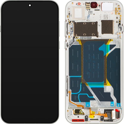 Wyświetlacz z dotykiem Oppo Find X9 Pro, z ramką, Biały (Silk White), Service Pack 621029000721