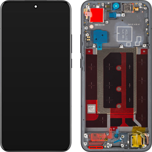 Wyświetlacz z ekranem dotykowym Oppo Reno13 Pro, z ramką, Szary (Graphite Grey), Service Pack 621029000381