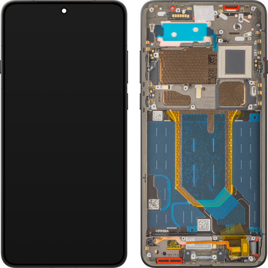 Wyświetlacz z ekranem dotykowym Oppo Find X9 Ultra, z ramką, czarny (Tundra Umber), pakiet serwisowy 621029000922