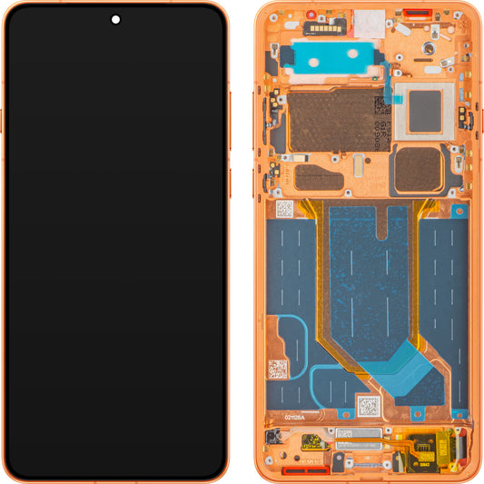 Wyświetlacz z ekranem dotykowym Oppo Find X9 Ultra, z ramką, pomarańczowy (Canyon Orange), Service Pack 621029000921